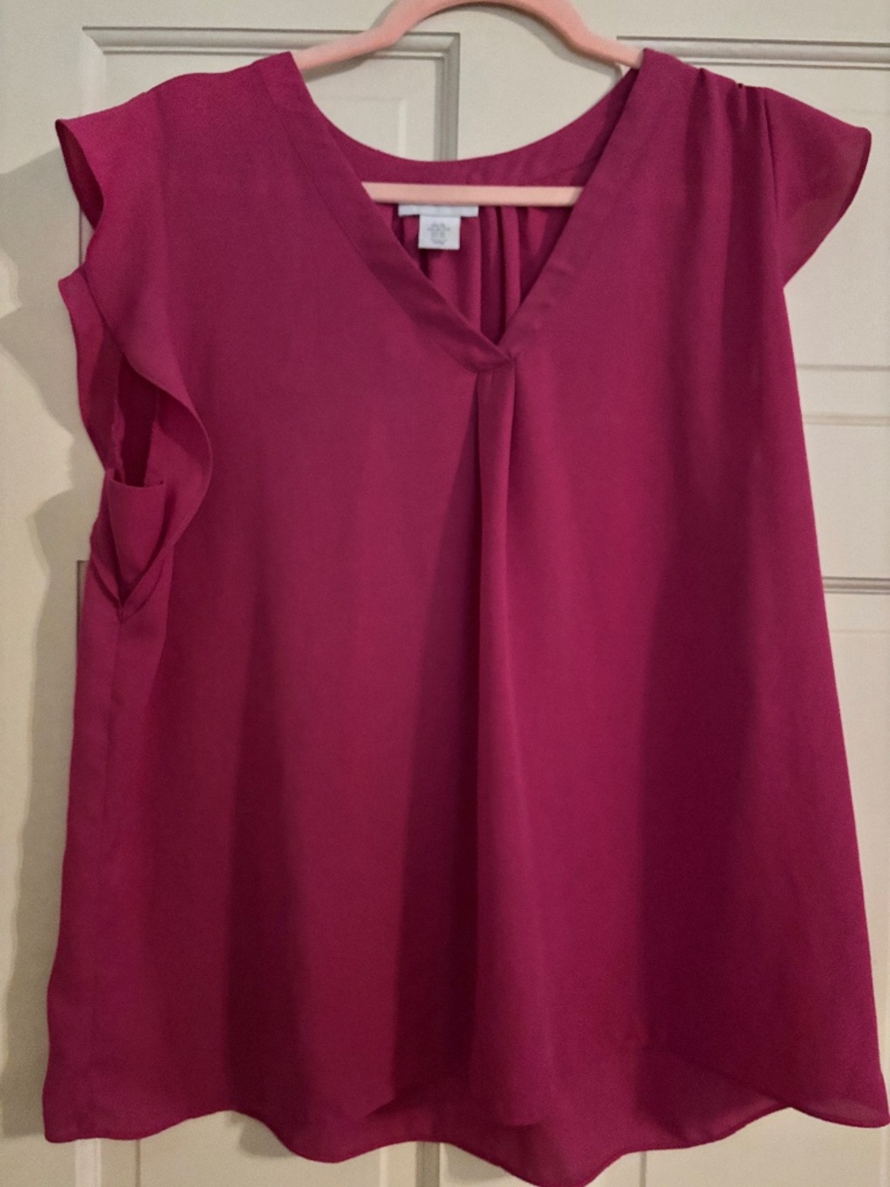Adrienne Vittadini Sleeveless Pink Blouse / Top XL